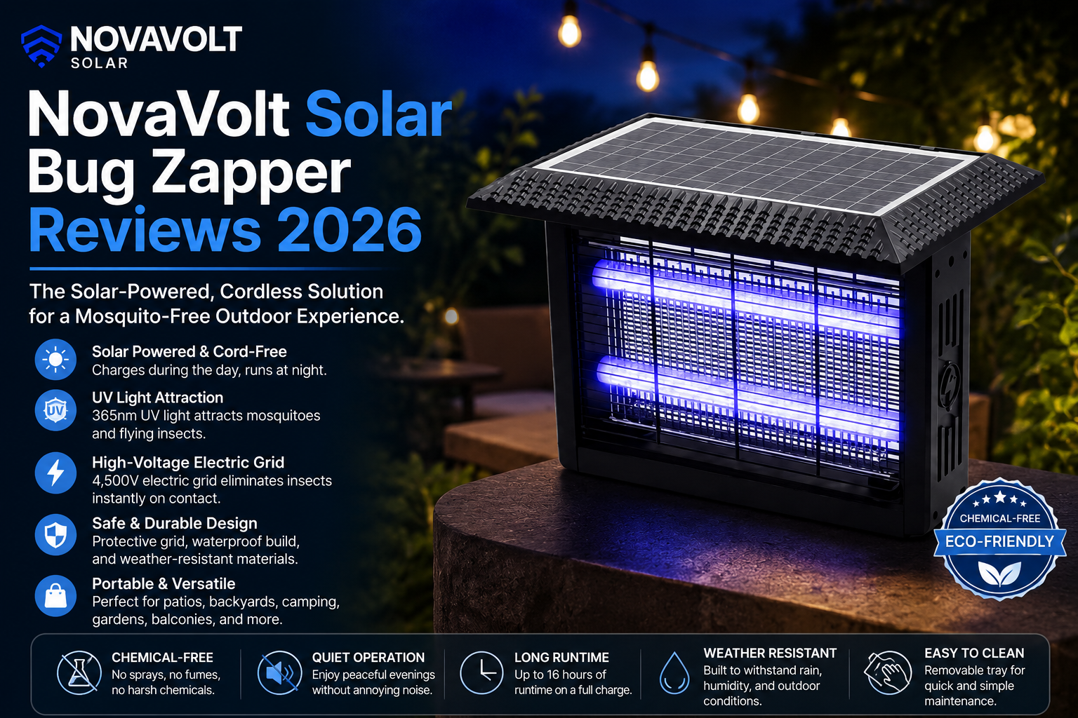 NovaVolt Solar Bug Zapper Reviews