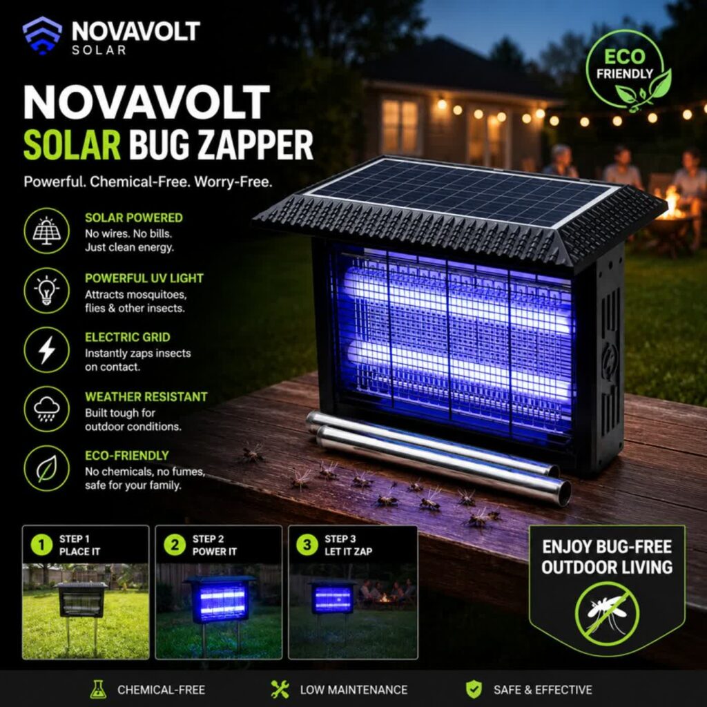 NovaVolt Solar Bug Zapper benefits