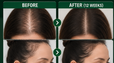 Roota Hair Growth Serum Before  And After Result