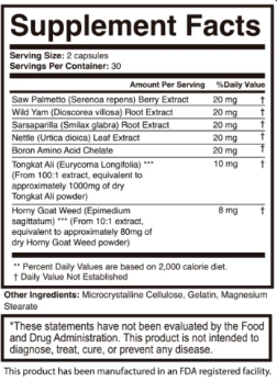 VigorRise-supplement-fact